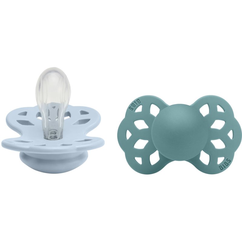 BIBS Infinity Symmetrical Size 1: 0+ months cumi Baby Blue / Island Sea 2 db-Ár