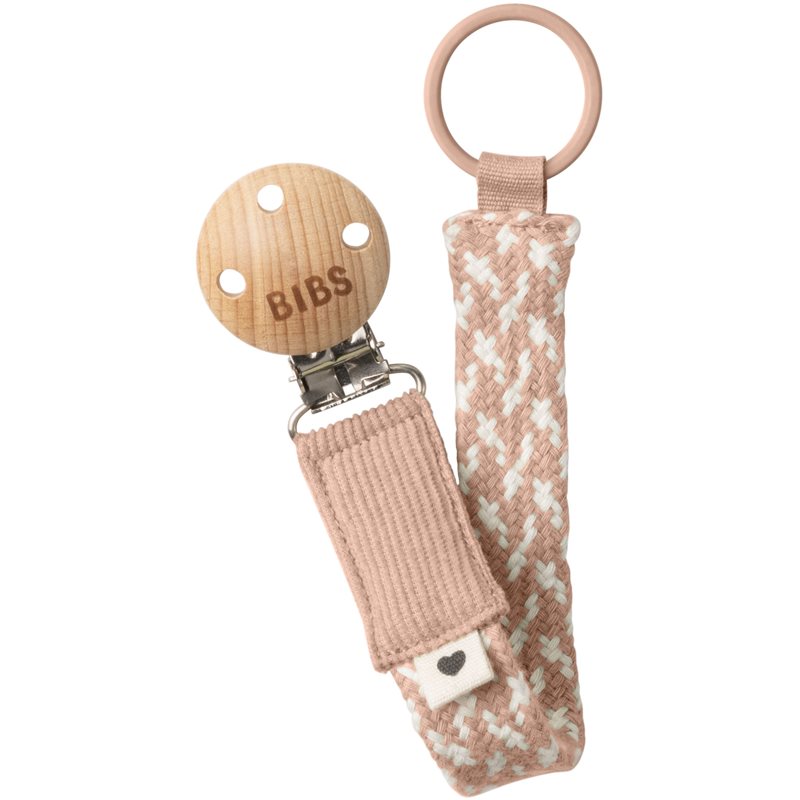 BIBS Paci Braid cumitartó csipesz Blush / Ivory 1 db-Ár