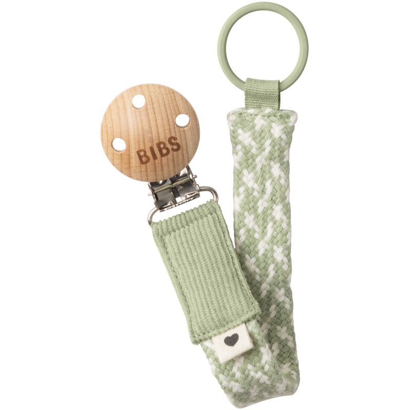 BIBS Paci Braid cumitartó csipesz Sage / Ivory 1 db-Ár