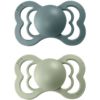 BIBS Supreme Natural Rubber Size 1: 0+ months cumi Island Sea / Sage 2 db-Ár