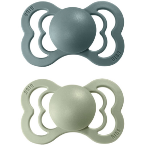BIBS Supreme Natural Rubber Size 1: 0+ months cumi Island Sea / Sage 2 db-Ár