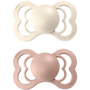 BIBS Supreme Natural Rubber Size 1: 0+ months cumi Ivory / Blush 2 db-Ár