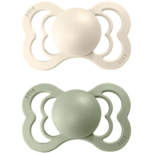 BIBS Supreme Natural Rubber Size 2: 6+ months cumi Ivory / Sage 2 db-Ár