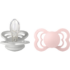 BIBS Supreme Silicone Size 2: 6+ months cumi Haze / Blossm 2 db-Ár