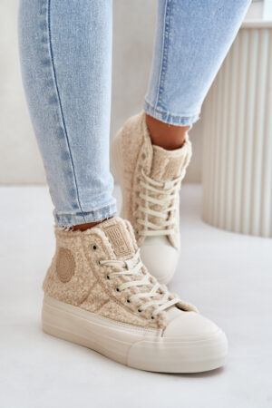 BIG STAR SHOES Bélelt Női Sportcipő Báránytípusú Big Star