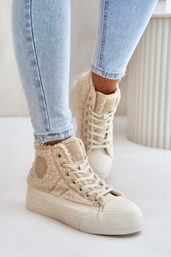 BIG STAR SHOES Bélelt Női Sportcipő Báránytípusú Big Star