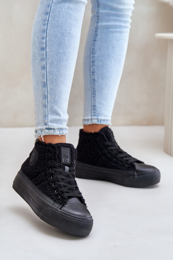 BIG STAR SHOES Bélelt Női Tornacipő Báránybőr Big Star
