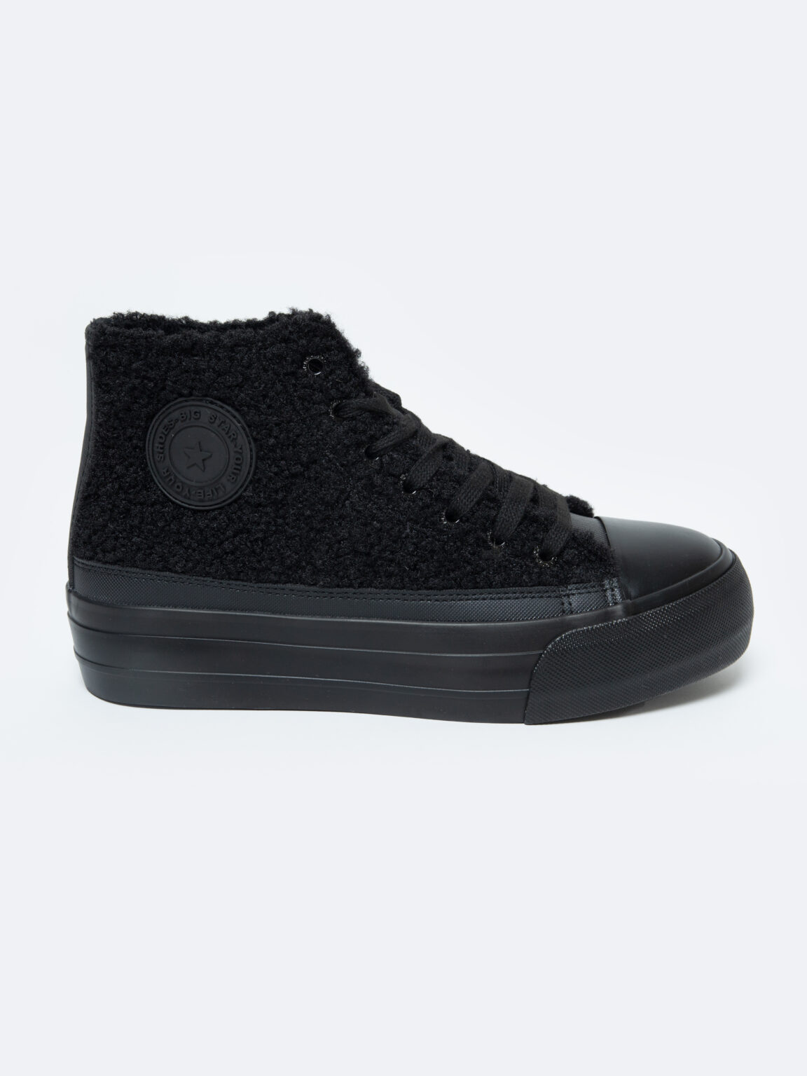 BIG STAR SHOES Bélelt Női Tornacipő Báránybőr Big Star