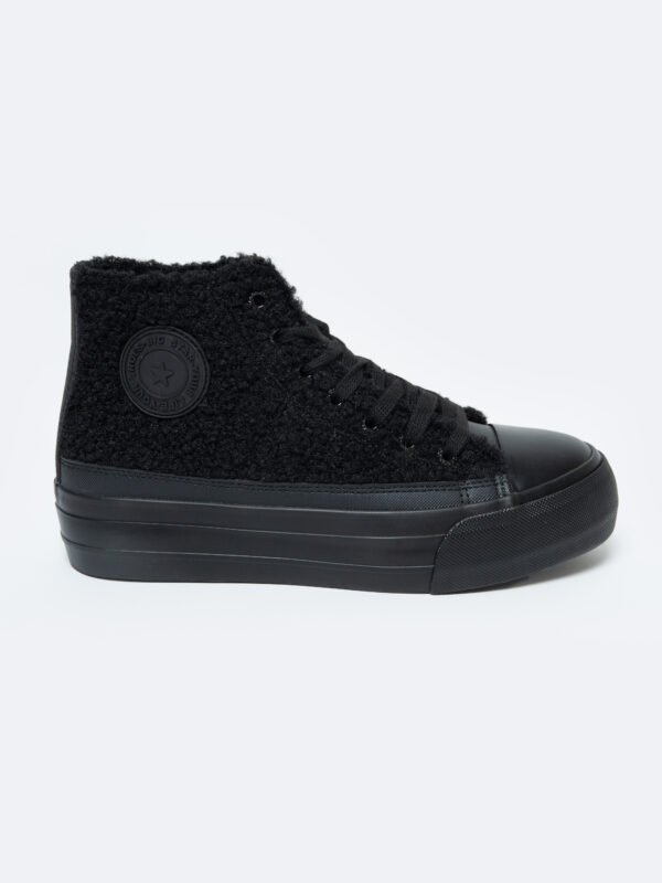 BIG STAR SHOES Bélelt Női Tornacipő Báránybőr Big Star