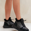 BIG STAR SHOES Bőr Sneakers Csizma Nőknek Szőrrel Platformon Big Star
