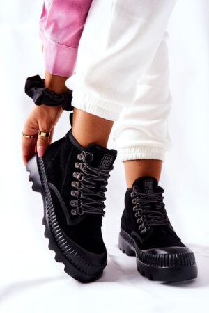BIG STAR SHOES Bőr Trapper Boots Big Star