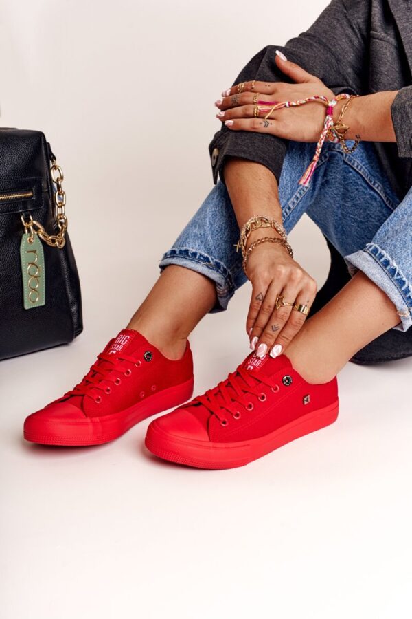 BIG STAR SHOES Damskie Trampki Big Star Czerwone