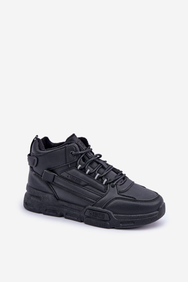 BIG STAR SHOES Eco bőrből készült férfi tornacipő Big Star OO174004 fekete
