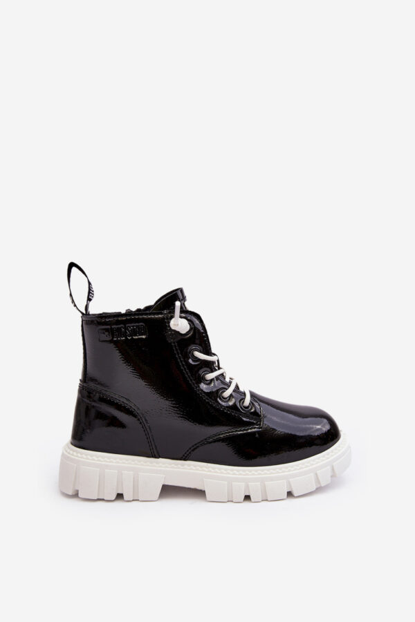 BIG STAR SHOES Fényes steppelt gyerekcsizma Big Star