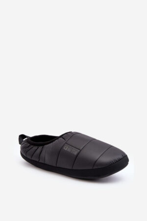 BIG STAR SHOES Férfi felcsúsztatható szigetelt papucs fekete Big Star