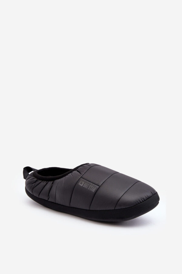 BIG STAR SHOES Férfi felcsúsztatható szigetelt papucs fekete Big Star