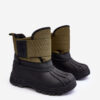 BIG STAR SHOES Gyermek fűzős hócsizma gyapjú béléssel Khaki Big Star