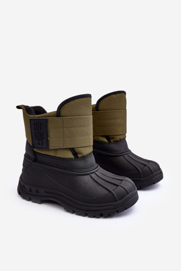 BIG STAR SHOES Gyermek fűzős hócsizma gyapjú béléssel Khaki Big Star