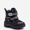 BIG STAR SHOES Gyermek párnázott hócsizma fűzővel Fekete Big Star