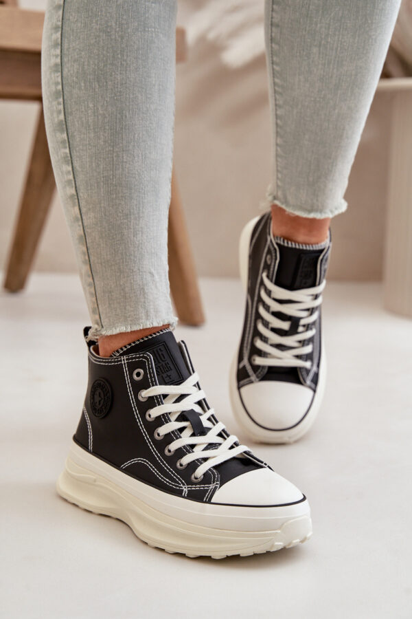 BIG STAR SHOES Meleg női platform cipők Eco Leather Big Star