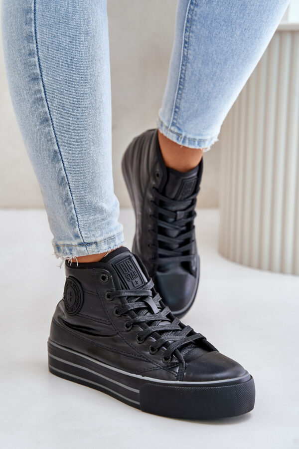 BIG STAR SHOES Meleg női sportcipők platformon