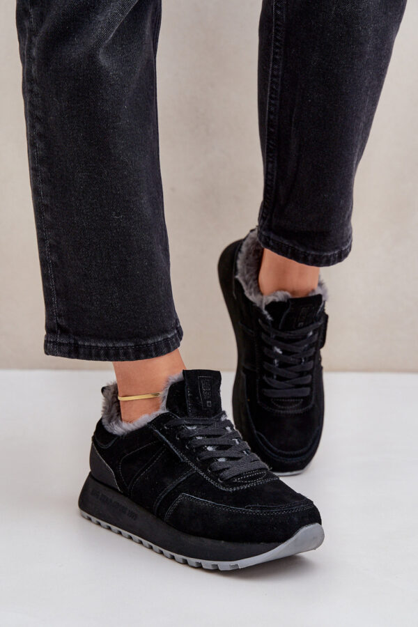 BIG STAR SHOES Női Sneakers Szőrmével És Fényes Elemmel Big Star
