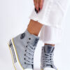 BIG STAR SHOES Női magas textil tornacipő Big Star