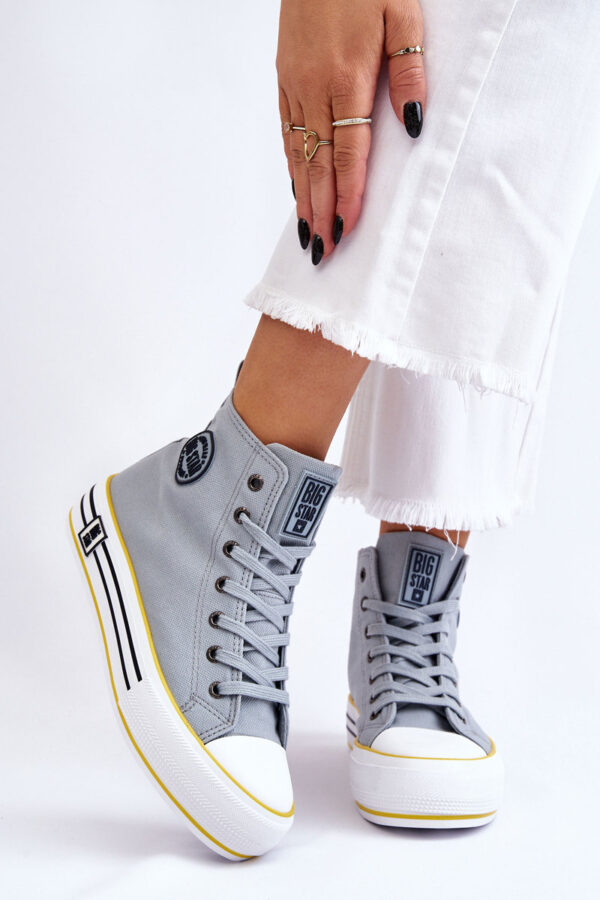 BIG STAR SHOES Női magas textil tornacipő Big Star