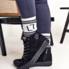 BIG STAR SHOES Női magas tornacipő vaskos talpon BIG STAR