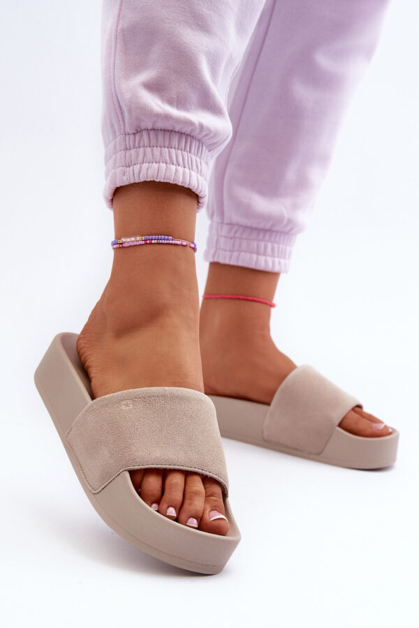 BIG STAR SHOES Női platform velúr szandál Big Star