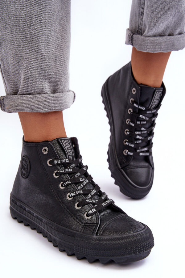 BIG STAR SHOES Női tornacipő Big Star High meleg fekete