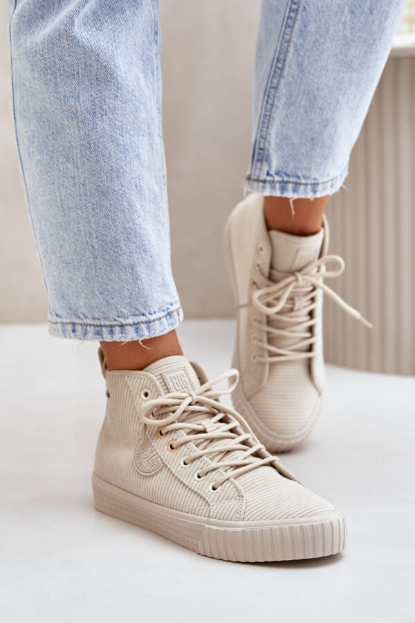 BIG STAR SHOES Szigetelt Cordbársonyos Női Tornacipő Big Star