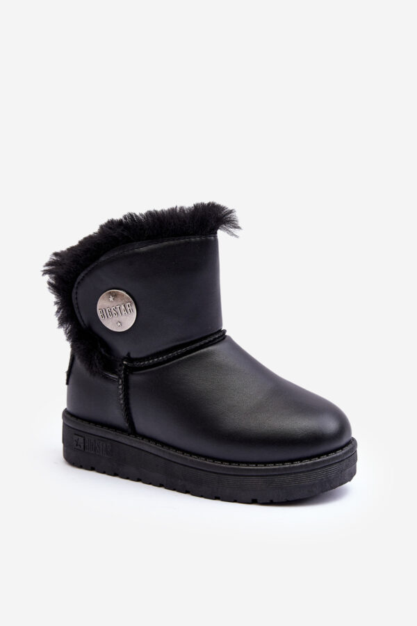 BIG STAR SHOES Szőrmével bélelt gyerek hócsizma Black Big Star