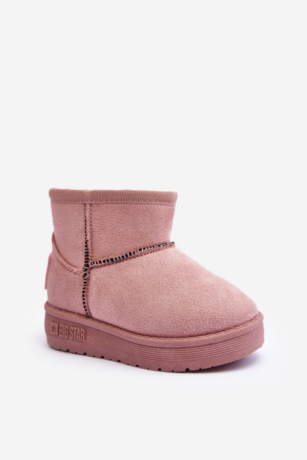 BIG STAR SHOES Szőrrel szigetelt gyerek hócsizma kis fülekkel Pink Betty