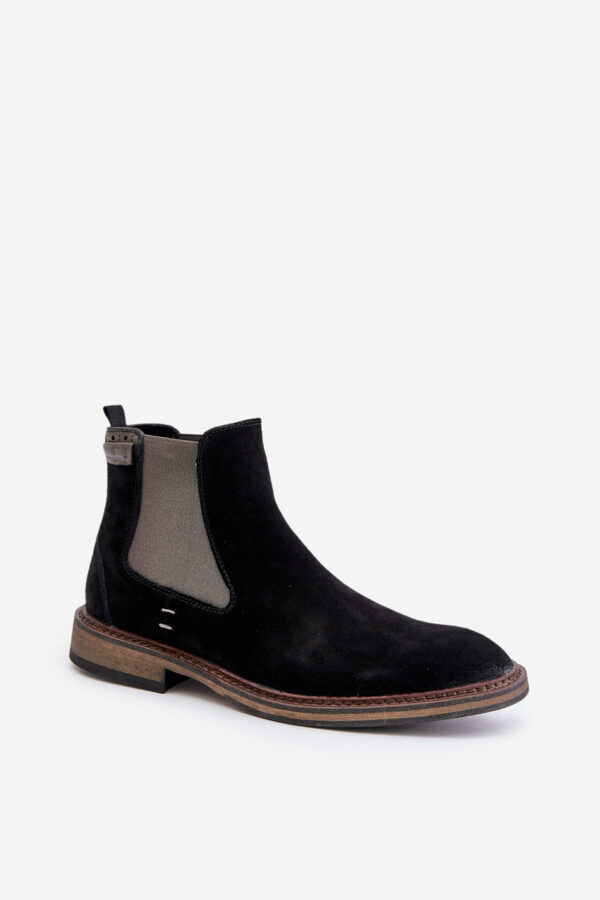 BIG STAR SHOES Velúr Chelsea csizma férfi Big Star