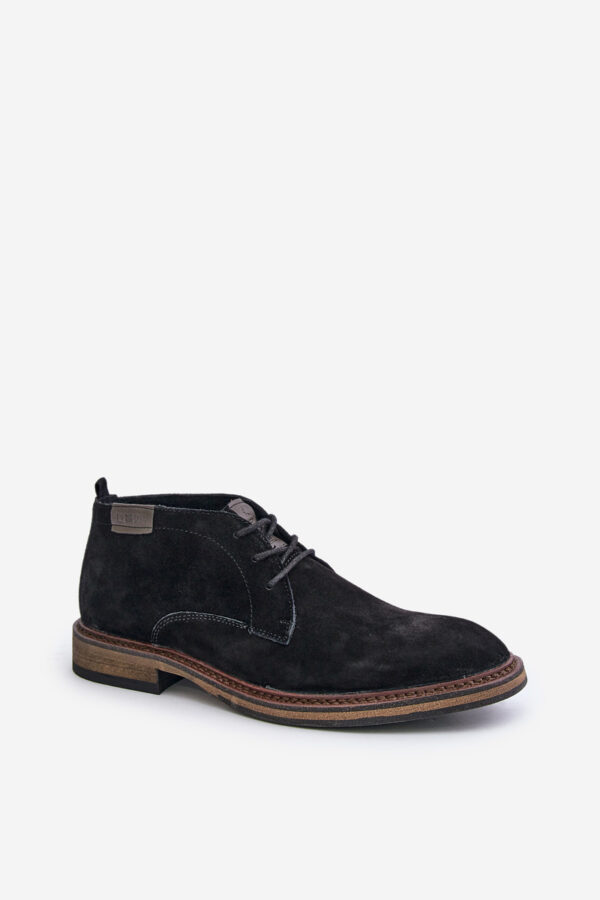 BIG STAR SHOES Velúr férfi fűzős csizma