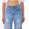 BİKELİFE Blue High Waist Denim shorts