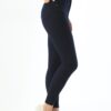 BİKELİFE Women's Navy Blue Rise Waist Ankle Length Slim Leg Skinny Lycra Pants