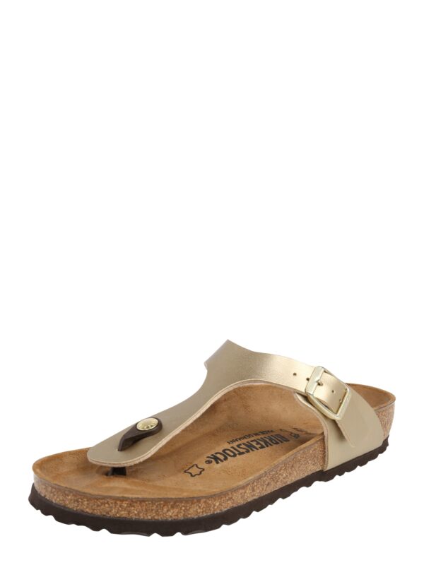 BIRKENSTOCK Ujjelválasztó-pántos szandál 'Gizeh'  arany