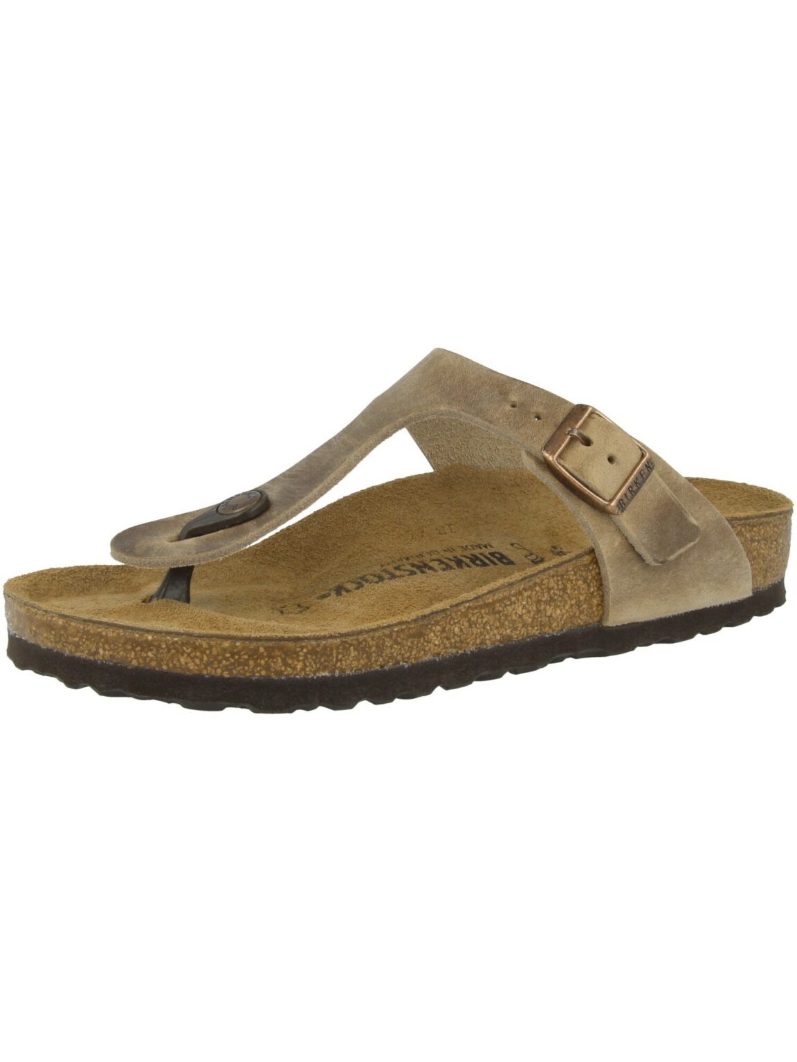 BIRKENSTOCK Ujjelválasztó-pántos szandál 'Gizeh'  barna