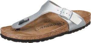 BIRKENSTOCK Ujjelválasztó-pántos szandál 'Gizeh'  ezüst-hu