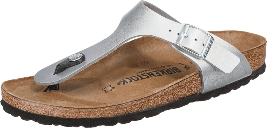BIRKENSTOCK Ujjelválasztó-pántos szandál 'Gizeh'  ezüst-hu