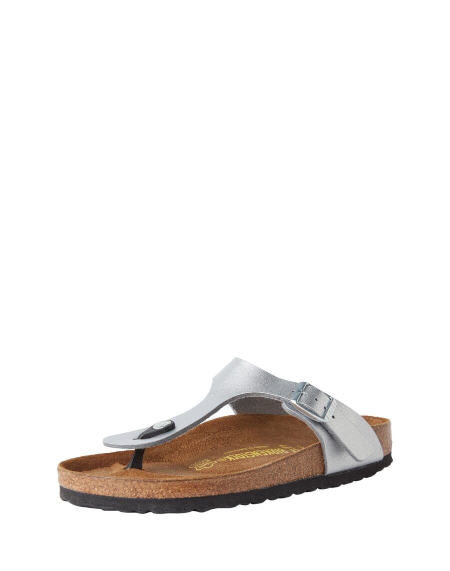 BIRKENSTOCK Ujjelválasztó-pántos szandál 'Gizeh'  ezüst-hu