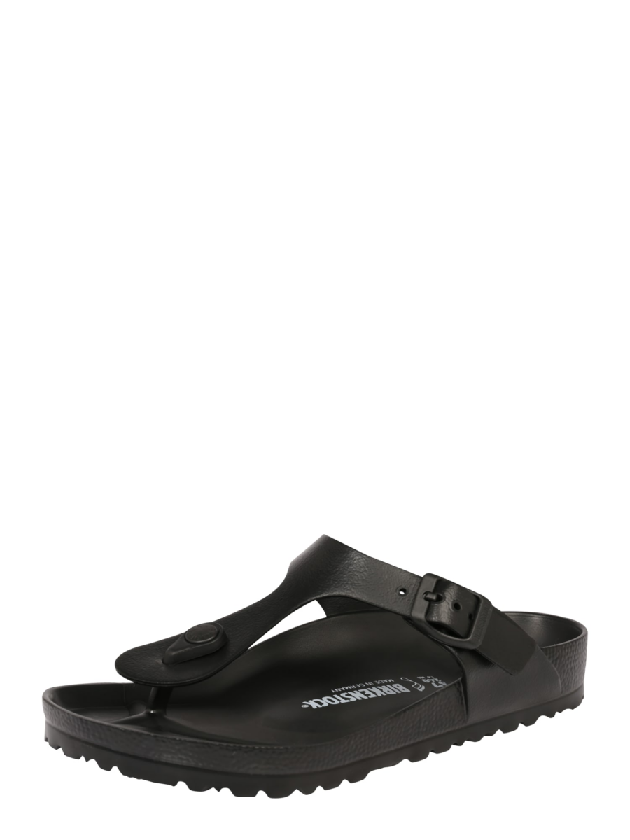 BIRKENSTOCK Ujjelválasztó-pántos szandál 'Gizeh'  fekete-Ár