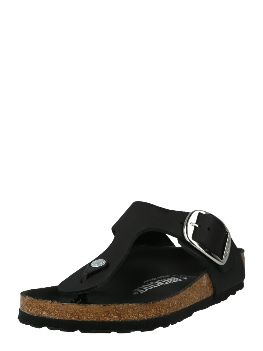 BIRKENSTOCK Ujjelválasztó-pántos szandál 'Gizeh'  fekete-Hungary