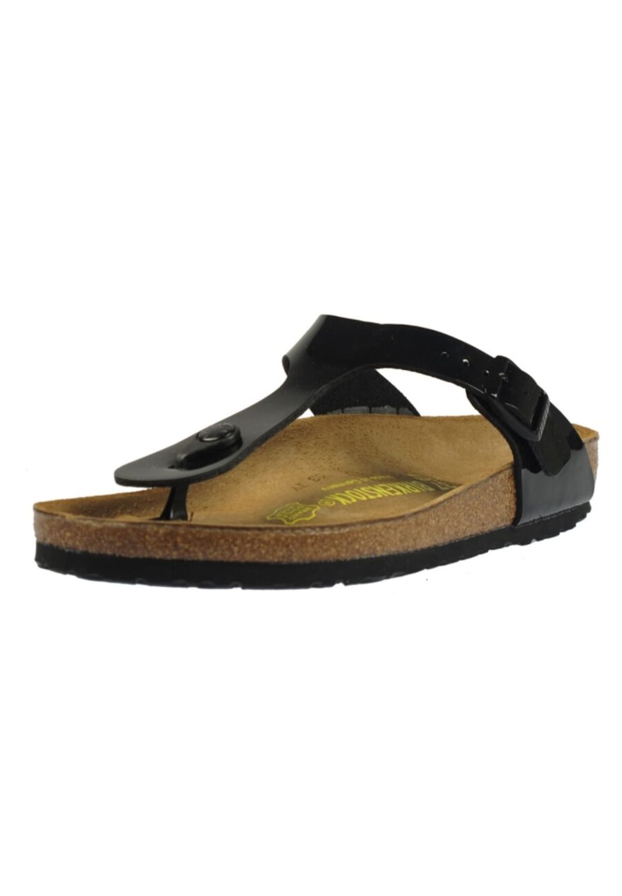 BIRKENSTOCK Ujjelválasztó-pántos szandál 'Gizeh'  fekete-hu