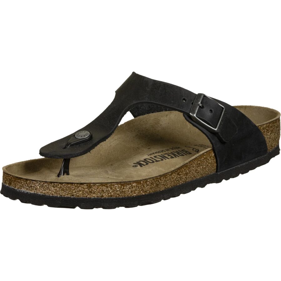 BIRKENSTOCK Ujjelválasztó-pántos szandál 'Gizeh'  fekete-hu