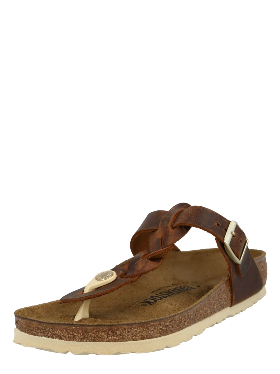 BIRKENSTOCK Ujjelválasztó-pántos szandál 'Gizeh'  gesztenyebarna-Hungary