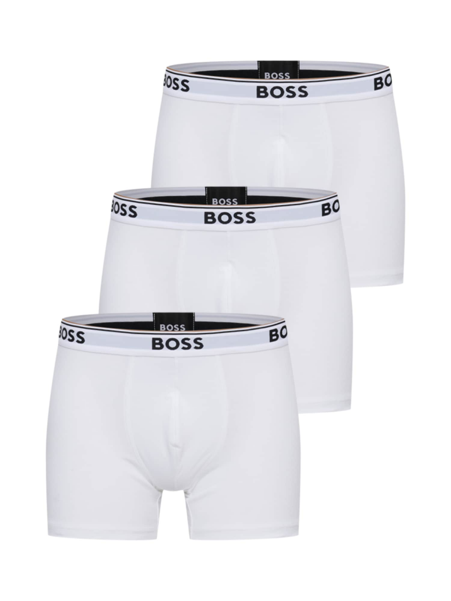 BOSS Boxeralsók 'Power'  barna / ezüstszürke / fekete / fehér-Hungary