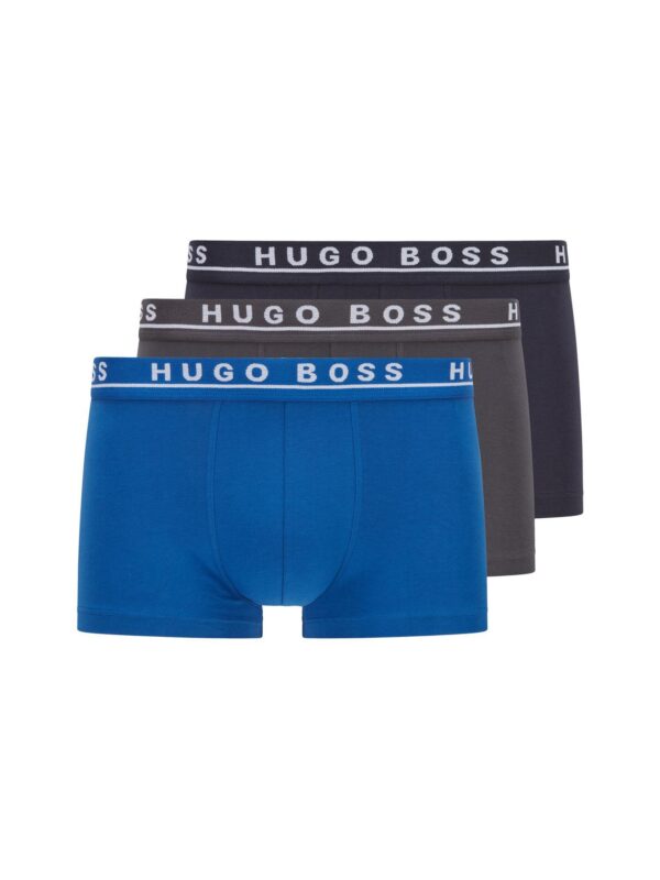 BOSS Boxeralsók 'Power'  kék / szürke melír / fekete / fehér